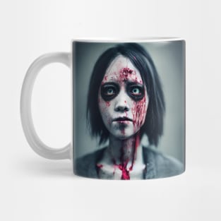 Zombie Girl Portrait Mug